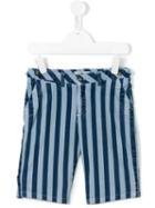 Macchia J Kids - Striped Shorts - Kids - Cotton/spandex/elastane - 10 Yrs, Blue