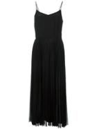 Victoria Victoria Beckham Pleated Trim Shift Dress, Women's, Size: 6, Silk/polyester