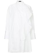 Ellery Metrica Drape Front Dress - White