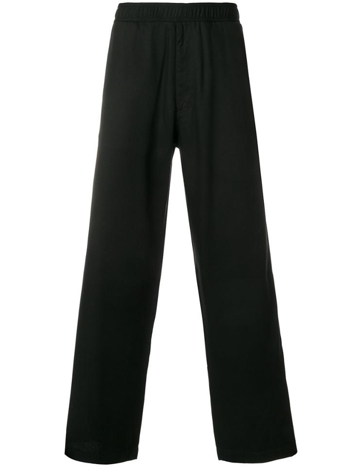 Our Legacy Elasticated Waistband Drop-crotch Trousers - Black