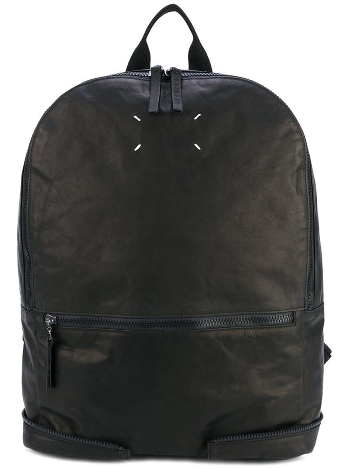 Maison Margiela Zip Detail Backpack - Black