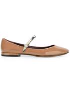 Marc Jacobs 'poppy' Mary Jane Ballerinas - Nude & Neutrals