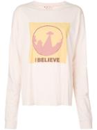 Marni 'i Believe' Slogan Sweatshirt - Pink