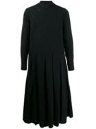 Ziggy Chen Super Long Pleated Shirt - Black