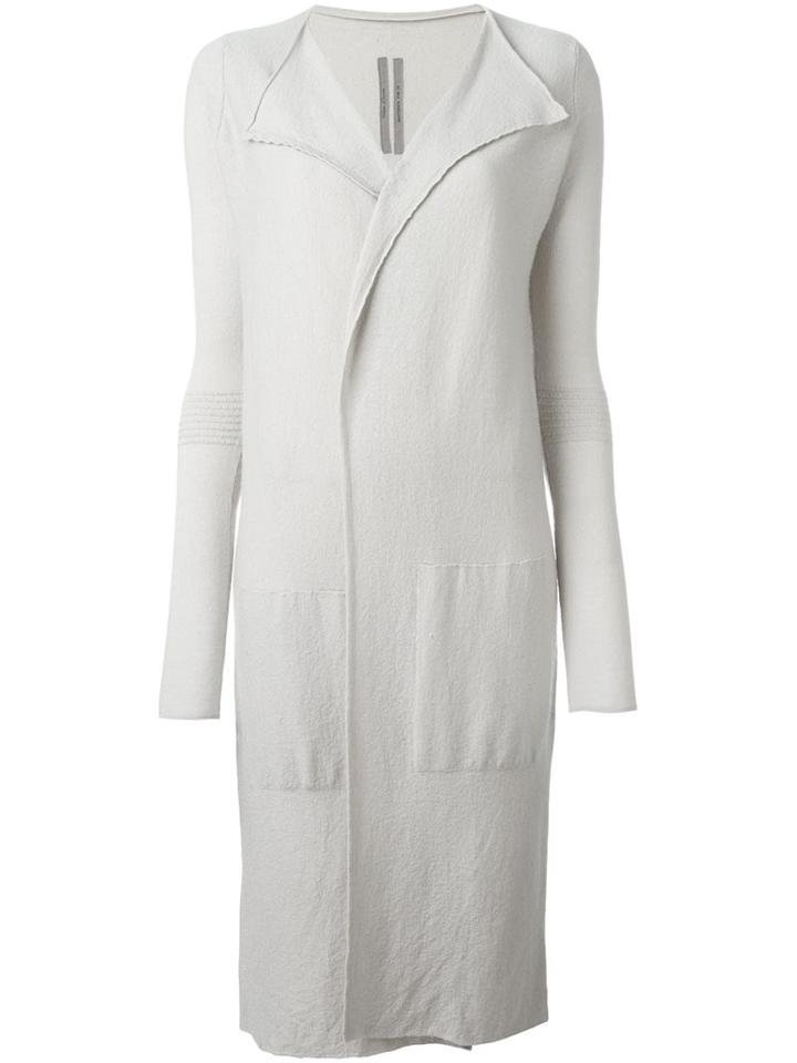 Rick Owens Long Knit Cardigan, Women's, Size: Small, Nude/neutrals, Cashmere
