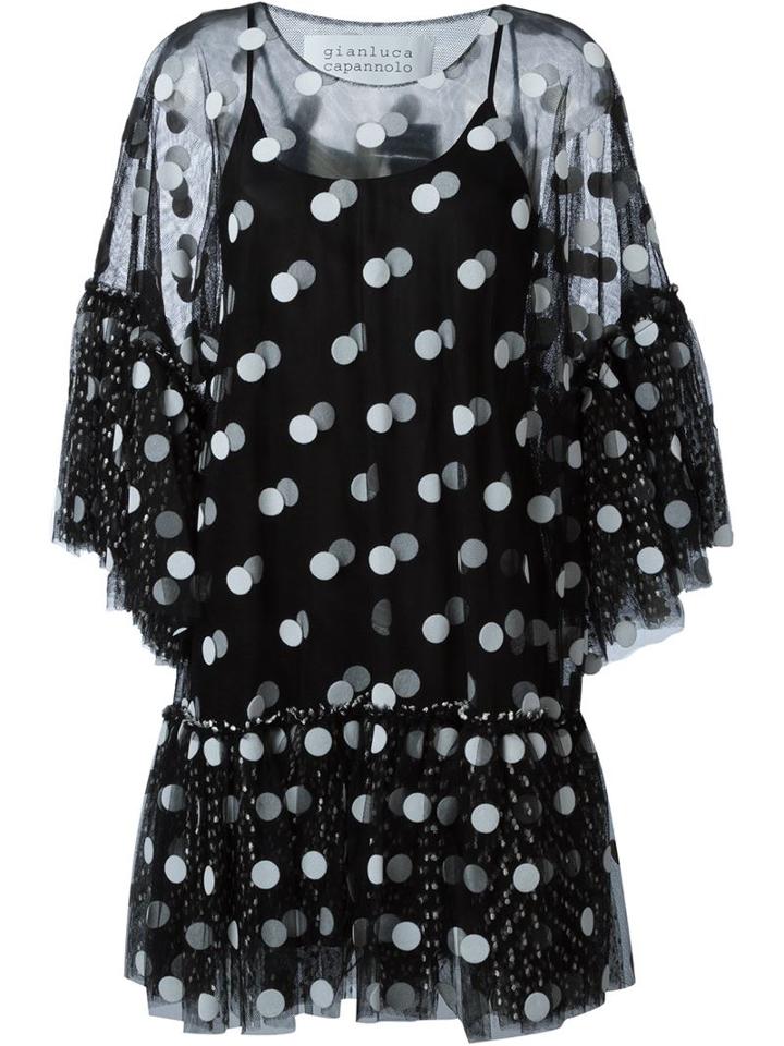 Gianluca Capannolo Polka Dot Ruffle Dress