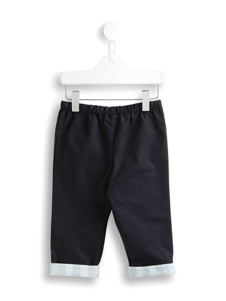 Burberry Kids - Check Turn-up Chinos - Kids - Cotton - 24 Mth, Blue