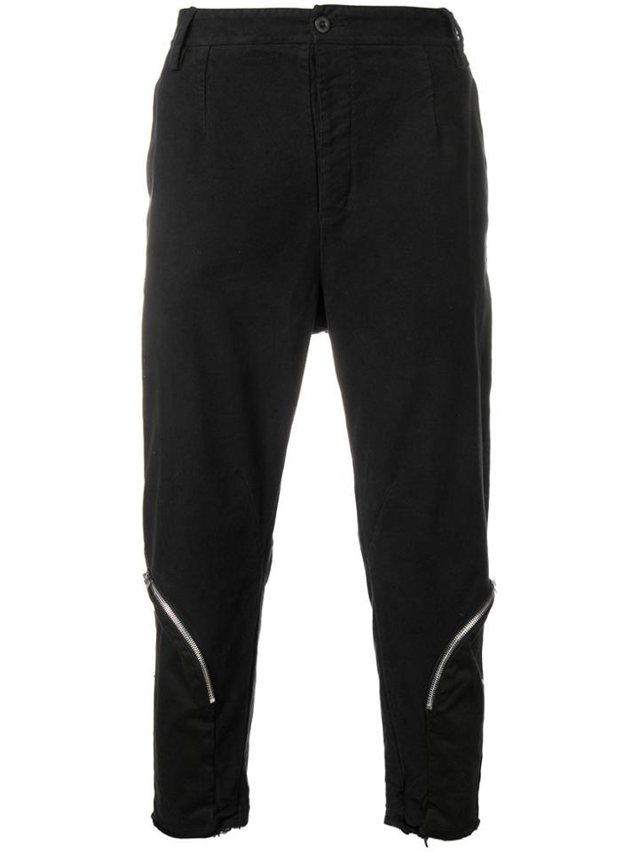 Lost & Found Rooms Loose Cropped Trousers - Black