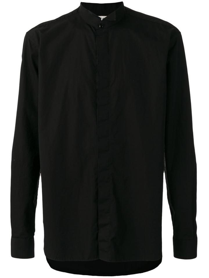 Cutaway Collar Shirt - Men - Cotton - 40, Black, Cotton, Saint Laurent