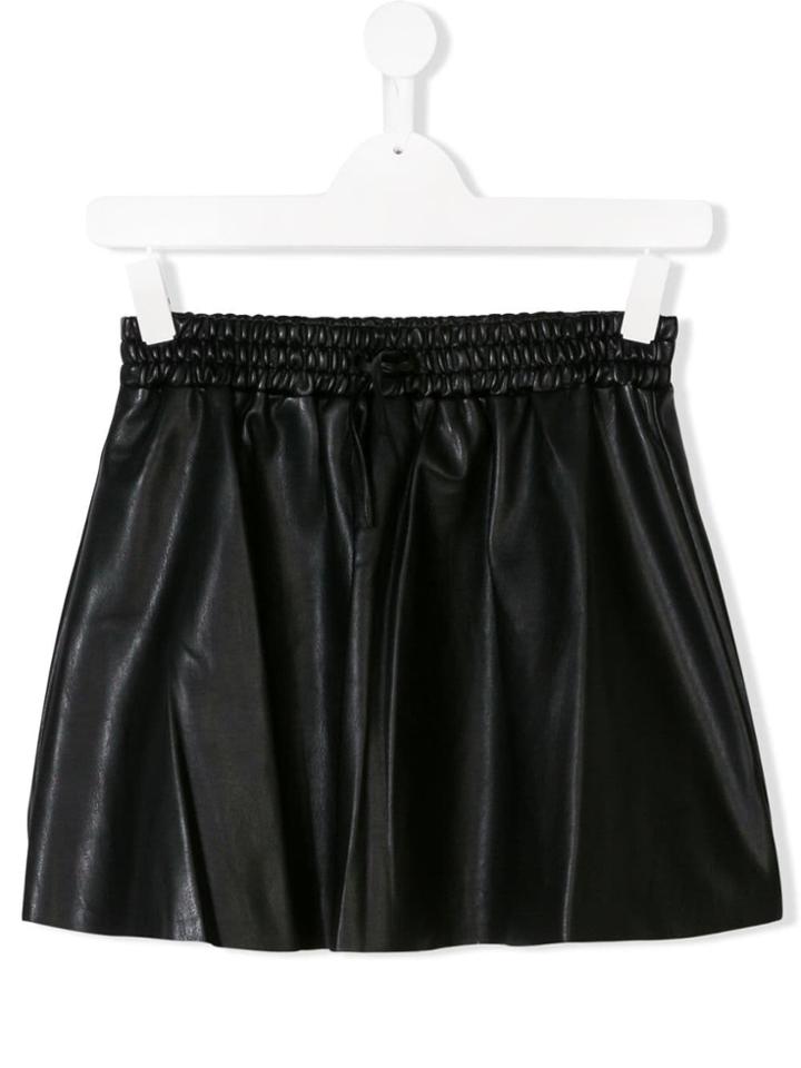 Zadig & Voltaire Kids Teen Faux-leather Skirt - Black