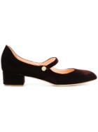 Rupert Sanderson Mary Jane Heeled Ballerina Shoes - Pink & Purple