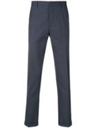 Prada Micro-checked Trousers - Blue