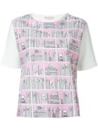Olympia Le-tan Bookshelf Print T-shirt