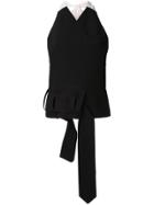 Christopher Esber 'utility Halter Vest' Top - Black