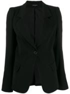 Ann Demeulemeester Single-breasted Fitted Blazer - Black
