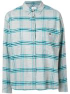 Closed Checked Button-down Shirt - Grey