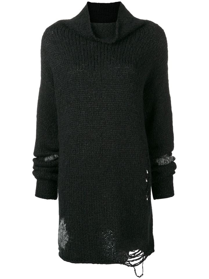 Thom Krom Laddered Stitch Turtleneck Sweater - Black