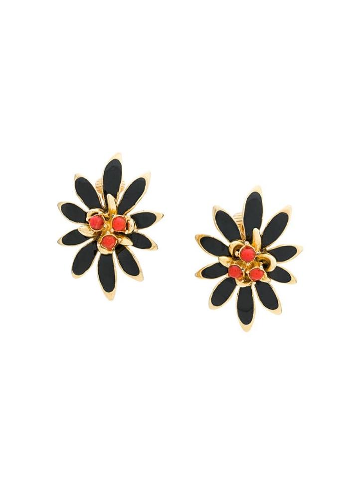 Rewind Vintage Affairs 1980's Clip-on Earrings - Metallic