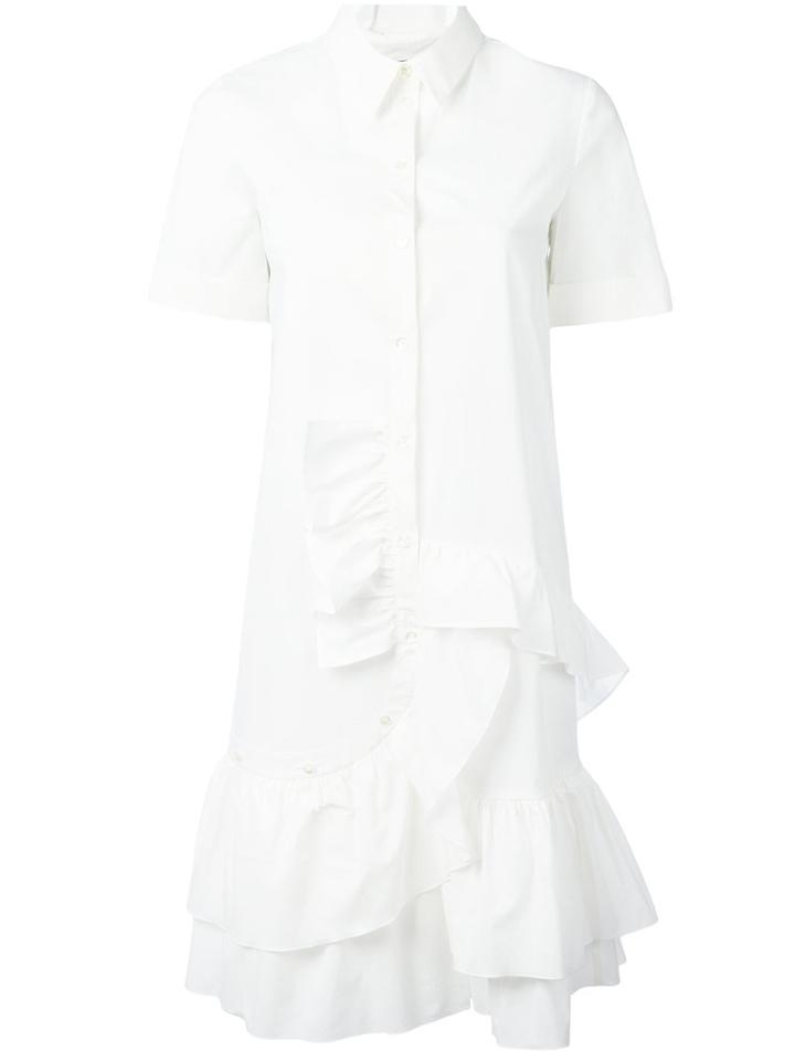 Boutique Moschino - Shirt Dress - Women - Cotton/other Fibers - 40, White, Cotton/other Fibers