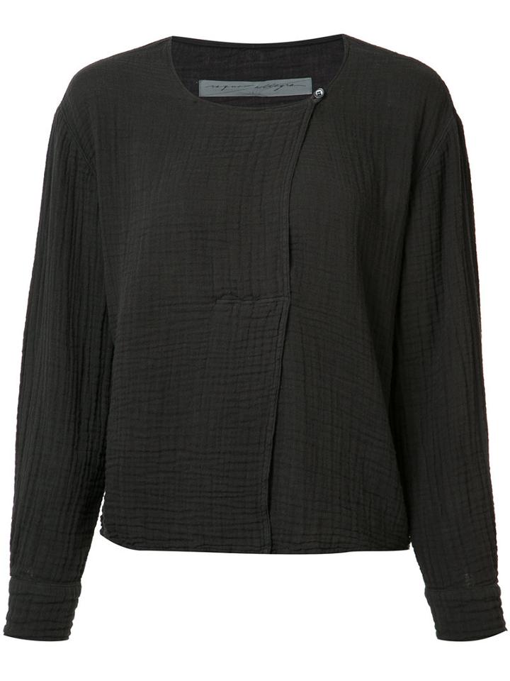 Raquel Allegra Button Detail Top, Women's, Size: 1, Black, Cotton