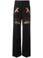 Stella Mccartney Scott Embroidered Trousers - Black