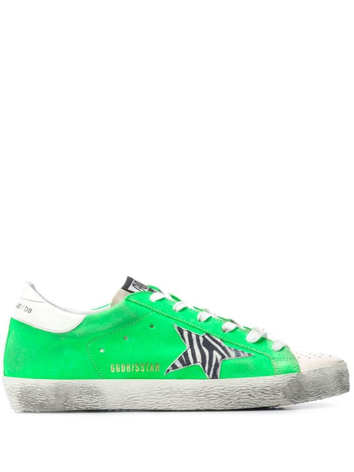 Golden Goose Deluxe Brand Lace Up Sneakers - Green