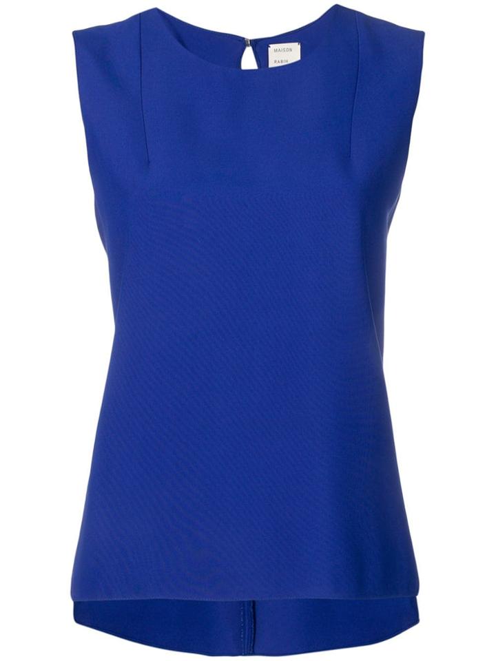 Maison Rabih Kayrouz Gathered Back Tank Top - Blue
