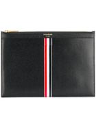Thom Browne Vertical Intarsia Stripe Small Leather Tablet Holder -