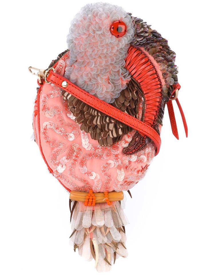 Jamin Puech - Sequined Hedgehog Pouch - Women - Leather/rayon - One Size, Leather/rayon