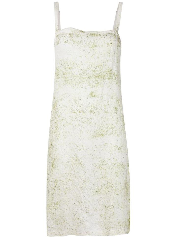 Dosa Granite Print Shift Dress, Women's, Size: 2, Green, Silk