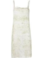 Dosa Granite Print Shift Dress, Women's, Size: 2, Green, Silk