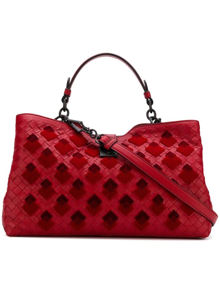 Bottega Veneta Napoli Tote Bag - Red