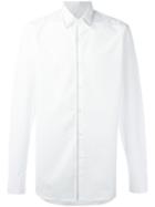 Prada Stitching Detail Shirt, Men's, Size: 41, White, Cotton