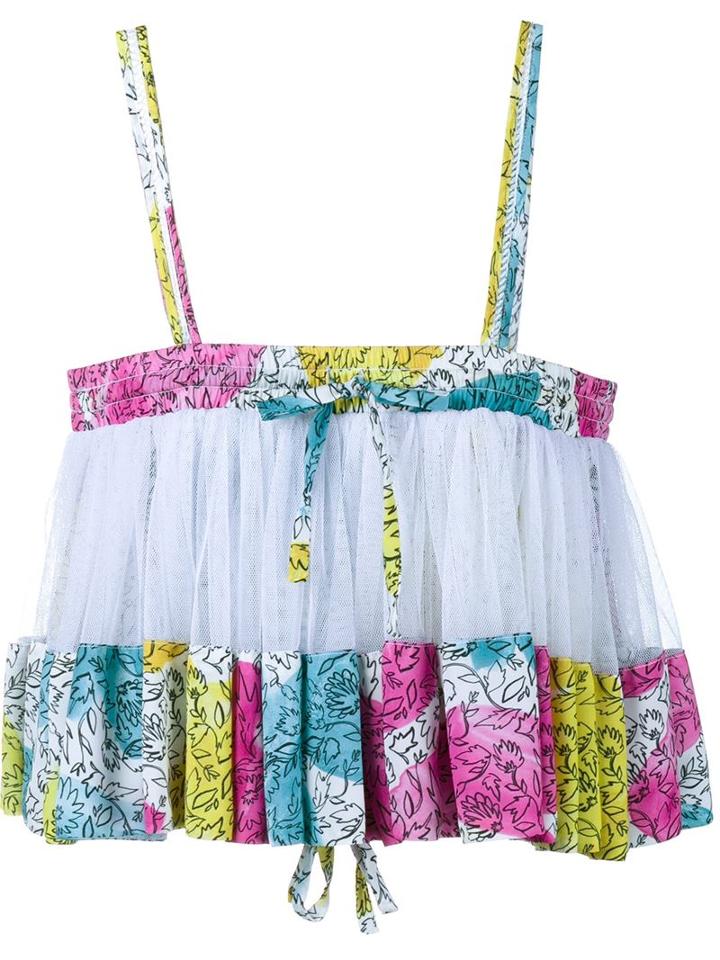 Adam Selman Spaghetti Strap Cropped Top