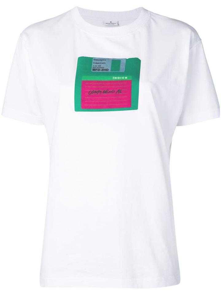 Marcelo Burlon County Of Milan Disk Print T-shirt - White