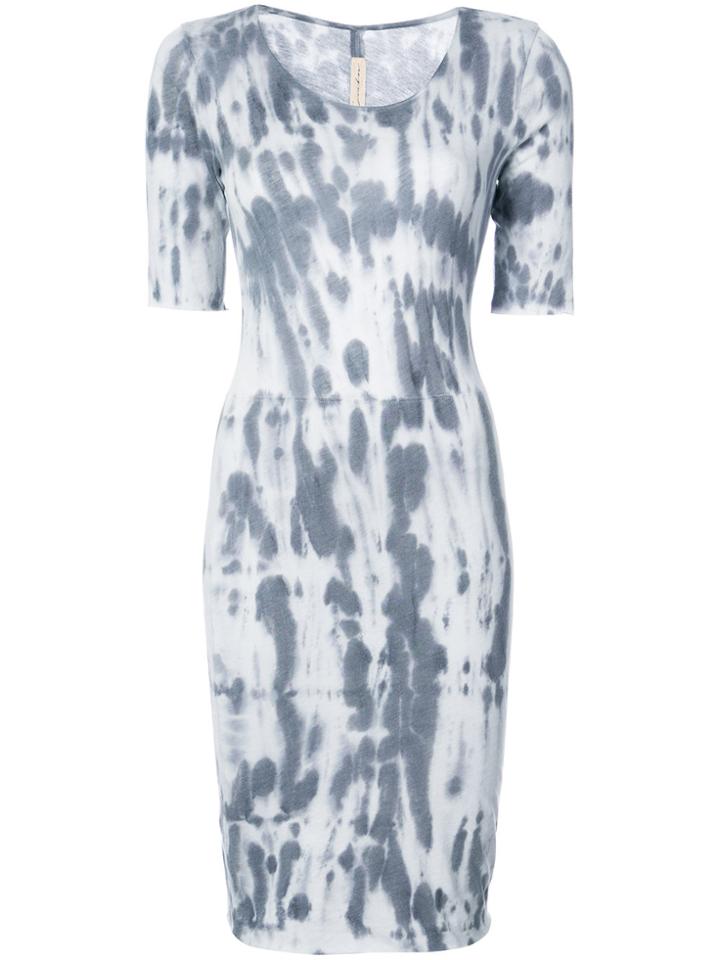 Raquel Allegra Bleached Effect T-shirt Dress - Grey