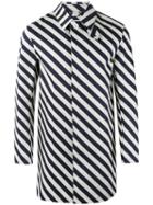 Mackintosh - Striped Coat - Men - Cotton - 42, Blue, Cotton