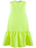 Msgm Short Flared Dress - Yellow