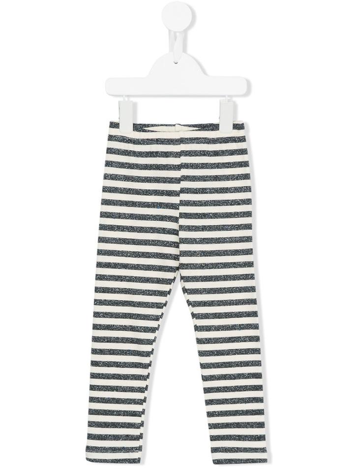 Caffe' D'orzo - Striped Leggings - Kids - Silk/cotton/polyamide/spandex/elastane - 12 Yrs, Girl's, White