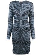 Roberto Cavalli Ruched Tube Dress - Blue