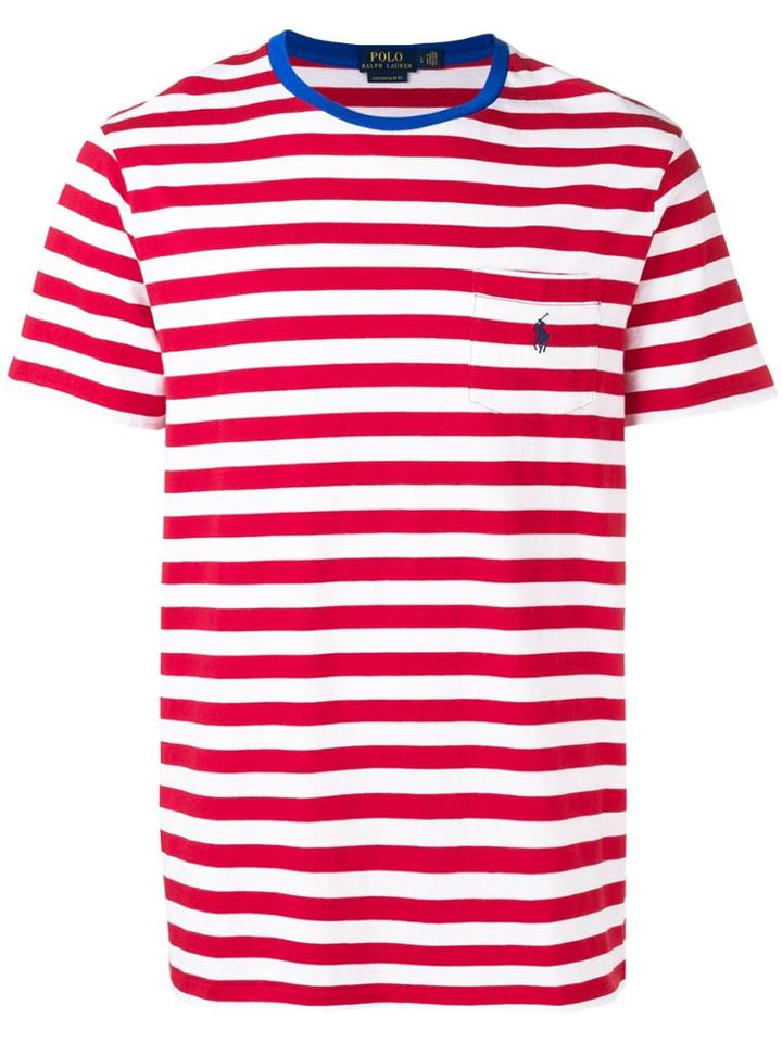 Polo Ralph Lauren Embroidered Logo Striped T-shirt