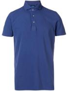 Barba Plain Polo Shirt - Blue