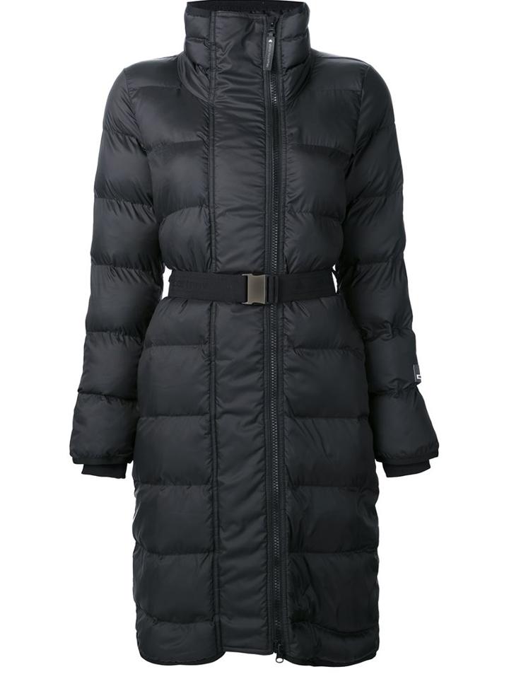 Adidas By Stella Mccartney Wintersport Long Belted Jacket, Women's, Size: Large, Blue, Polyester