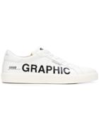Moa Master Of Arts 'graphic' Print Sneakers - White