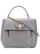 Salvatore Ferragamo - Medium Vara Top Handle Bag - Women - Calf Leather - One Size, Grey, Calf Leather
