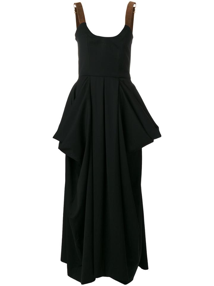 Jw Anderson Draped Pocket Dress - Black
