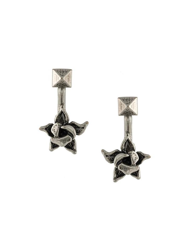 Valentino Valentino Garavani Orchid Earrings, Women's, Metallic