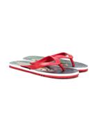 Dolce & Gabbana Kids Jungle Print Flip-flops - Red