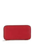 Valextra All Around Zip Wallet - Red