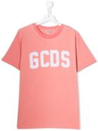 Gcds Kids Teen Contrast Logo Patch T-shirt - Pink